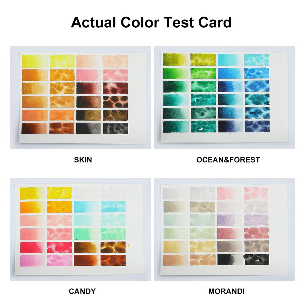 NEW Seamiart Künstlirische Aquarellfarben 12 Farben Set "Portrait & Haut"