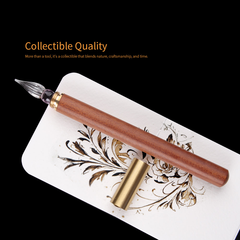 Seamiart Holzgriff Dip Pen, Transparent
