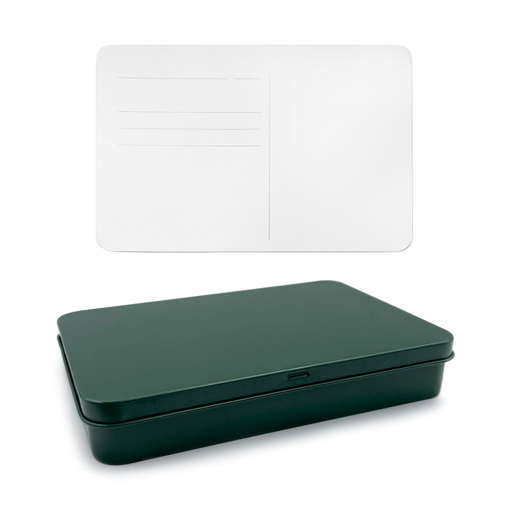 Potentate Aquarell Postkarten, 300 g 100% Baumwolle, Cold Pressed, 24 Karten, 10x15cm, Weiß, Metall Case,