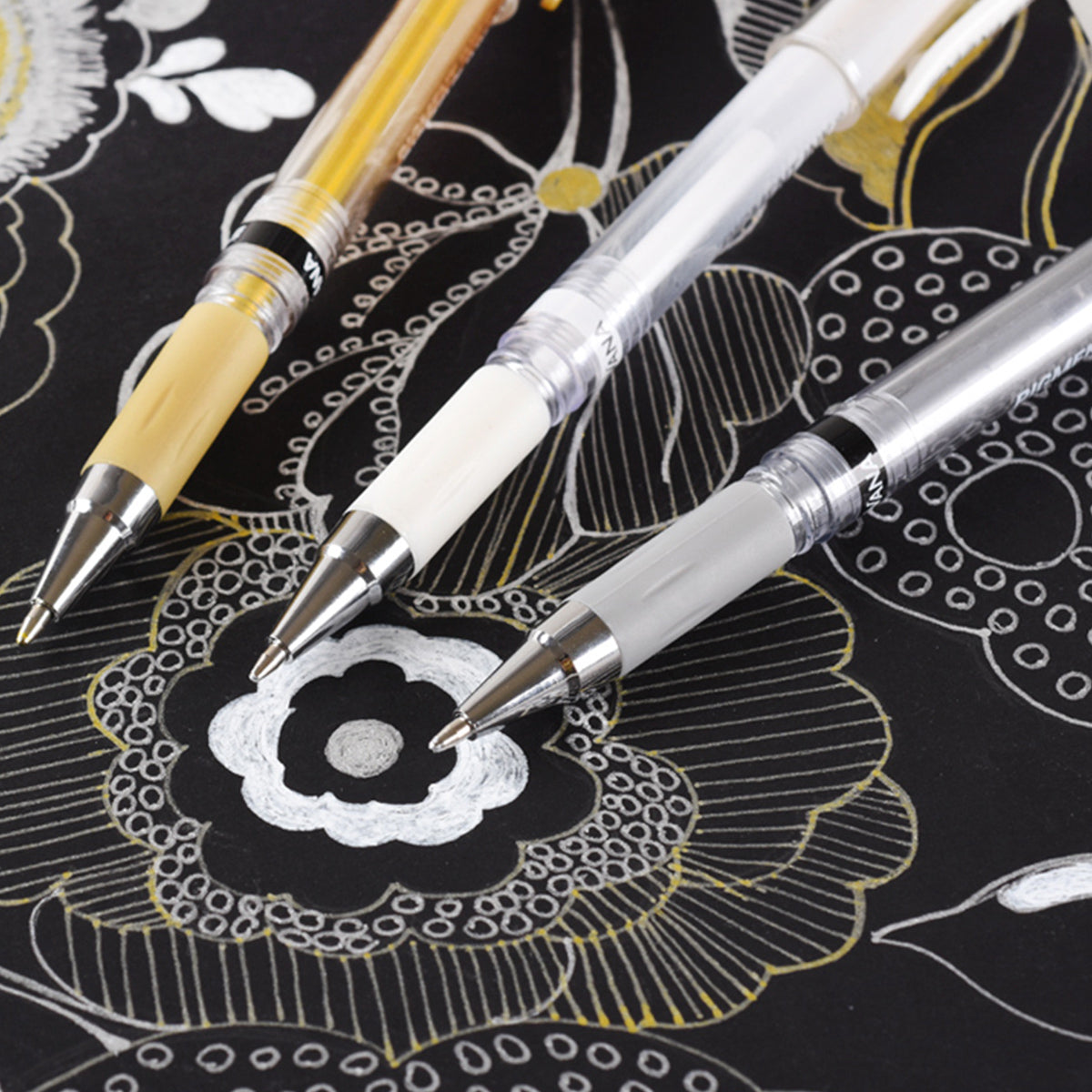 NEW Metallik Highligh Pen, Gold/Silver/Weiß