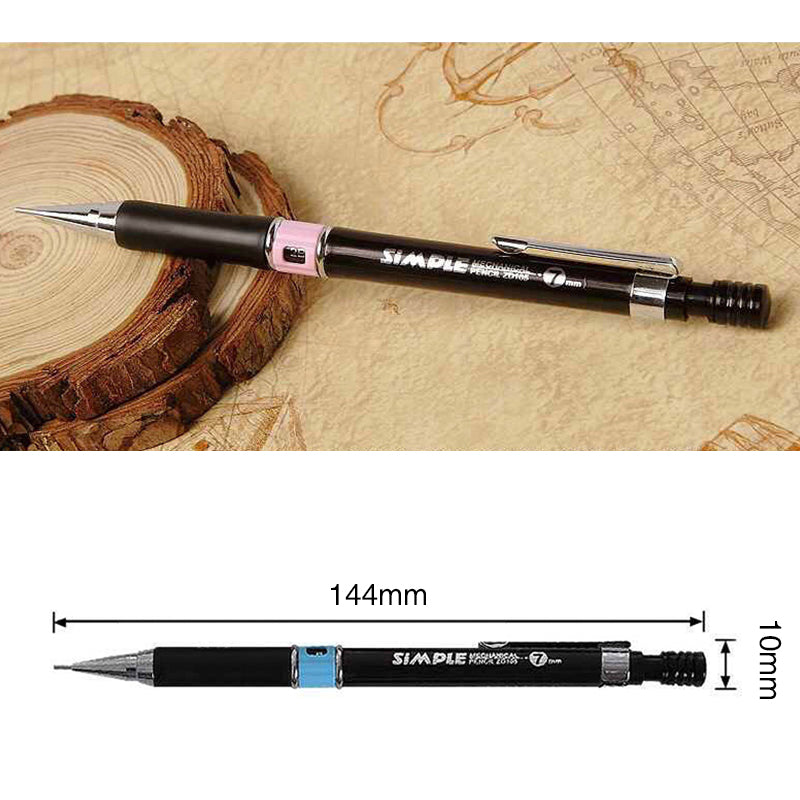 NEW Feinminen-Druckbleistift HB mit integriertem Radiergummi 0,5 mm