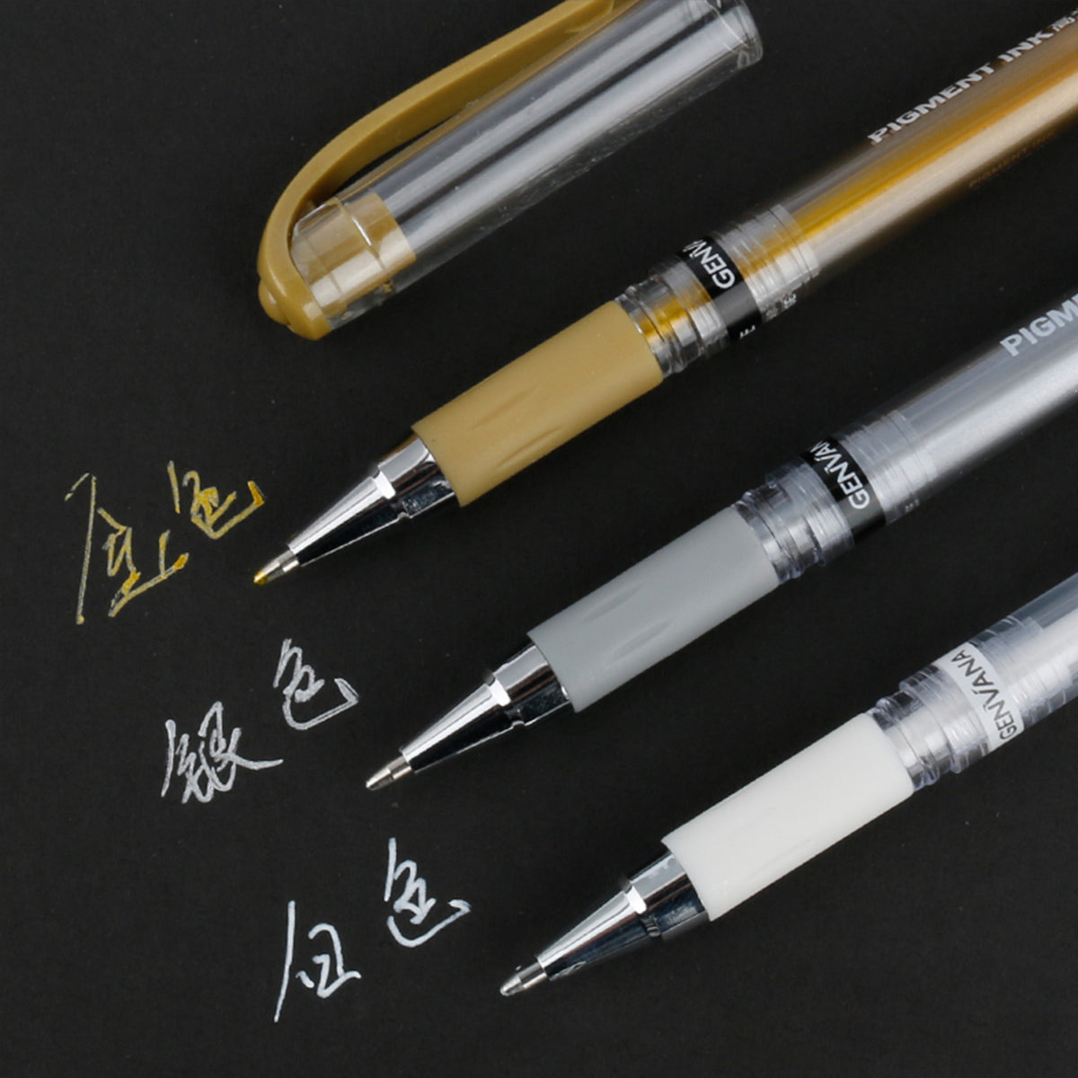 NEW Metallik Highligh Pen, Gold/Silver/Weiß