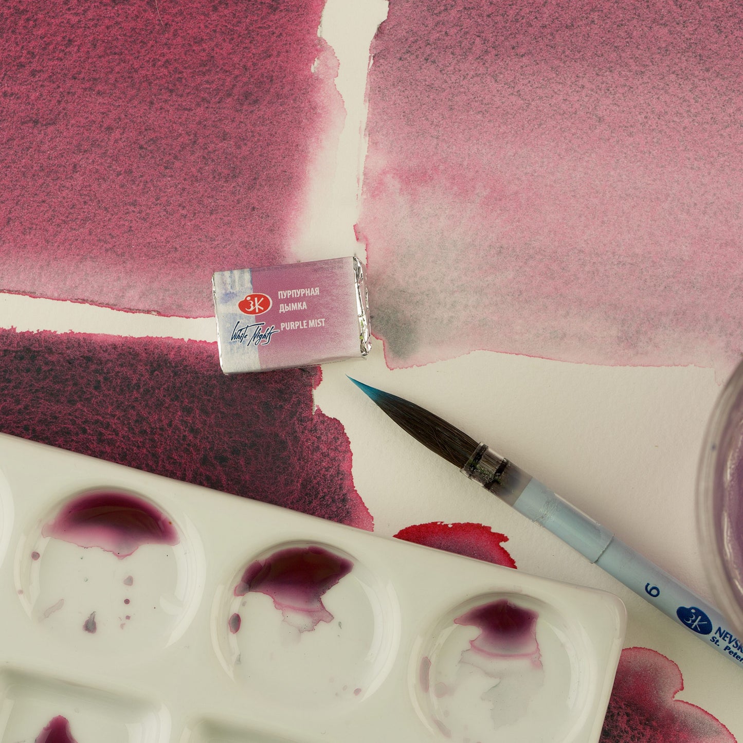 "White Nights" Granulierende 1/1 Aquarell  Farben, 2,5 ml Napf