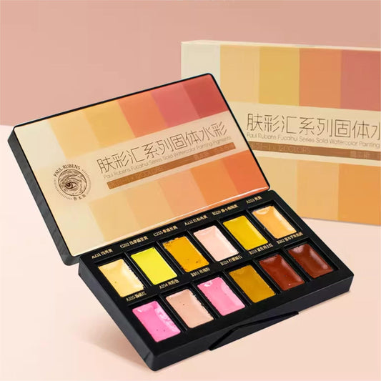 NEU, Paul Rubens  Fine Aquarell 12 Haut Tone Farben set, Kunstoffetui