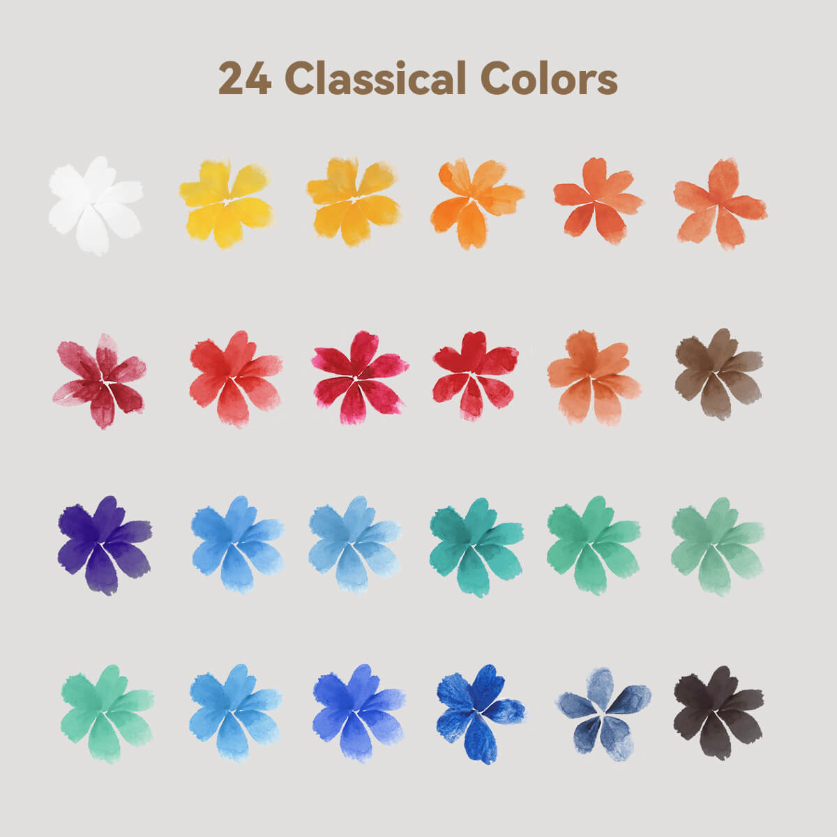 NEU, Paul Rubens Chinesische Aquarell 24 Farben Set