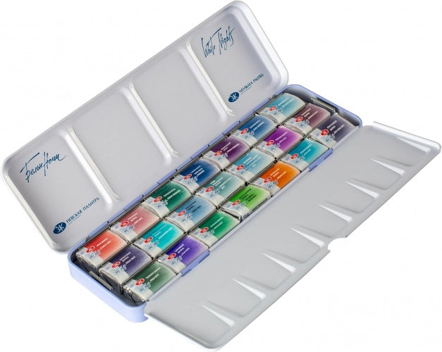 White Nights Granulation 21 Farben Aquarell  Set