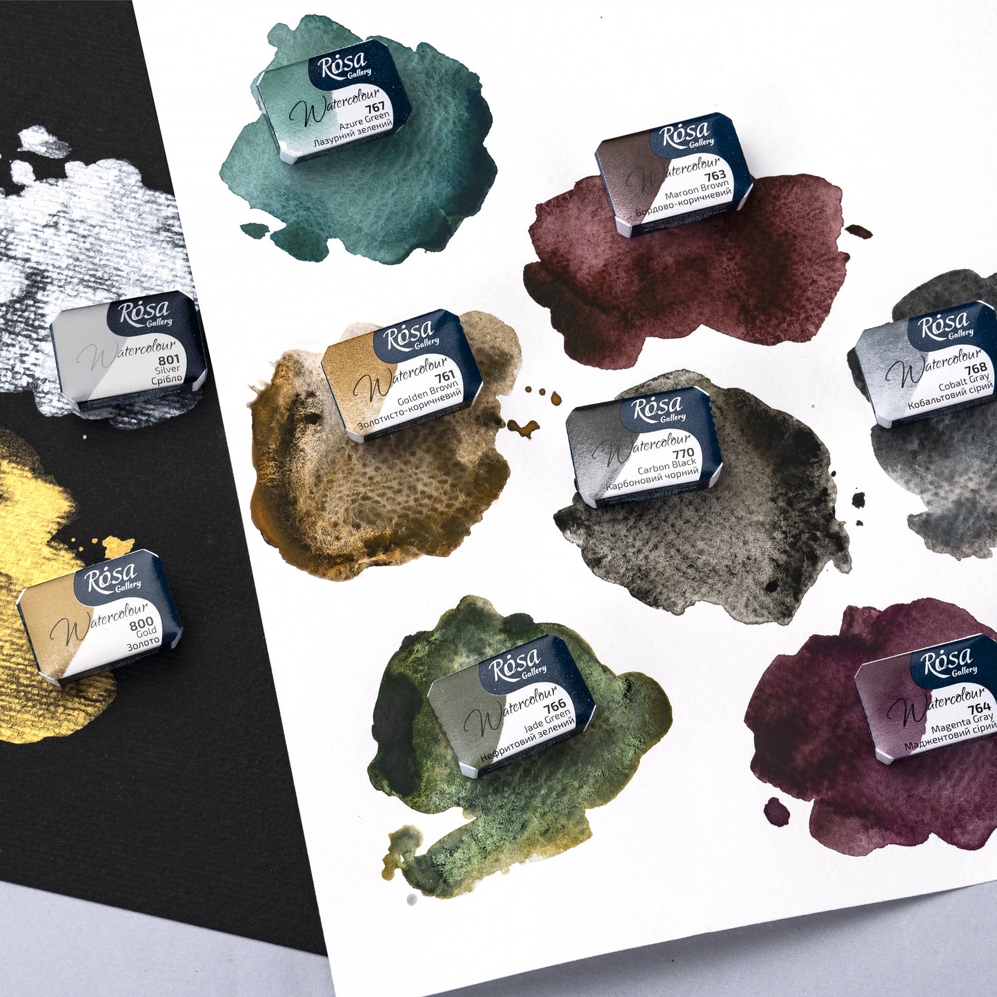 Rosa Gallery Granulierende Aquarellfarben, Watercolor 1/1 Napf 2,5 ml