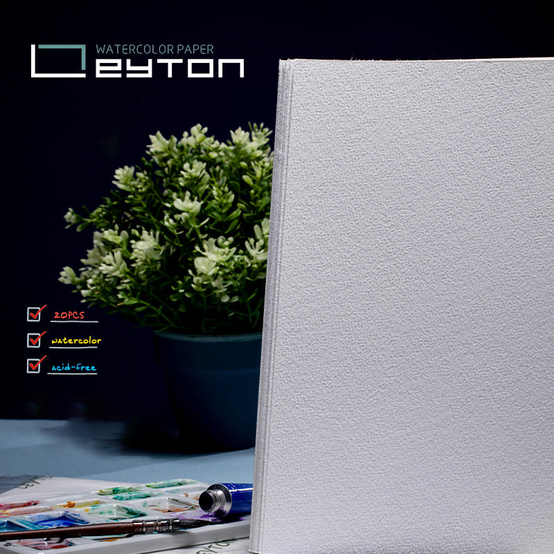 Leyton Aquarellpapier, 300 g 100 % Baumwolle, Rough