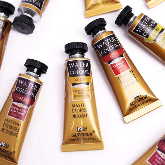Superior Feinste Aquarell Farben, 15 ml Tube (italienisches Pigment)
