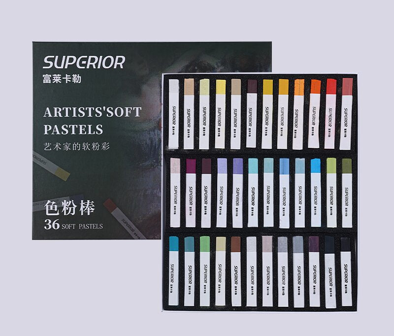 Superior Künstlerische 36 Farben Soft Pastell Kreide Set