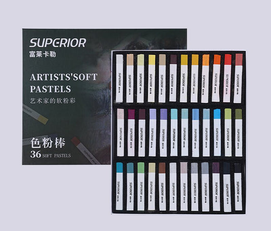 Superior Künstlerische 36 Farben Soft Pastell Kreide Set