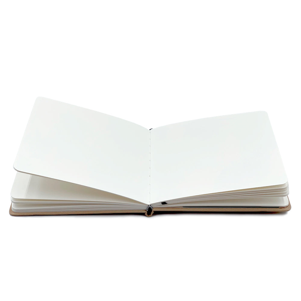 Mypaperworld Aquarell Skizzenbuch, 300 g 100% Baumwolle, Kalt gepresst, 24 Blätter, 16x16cm, Beige