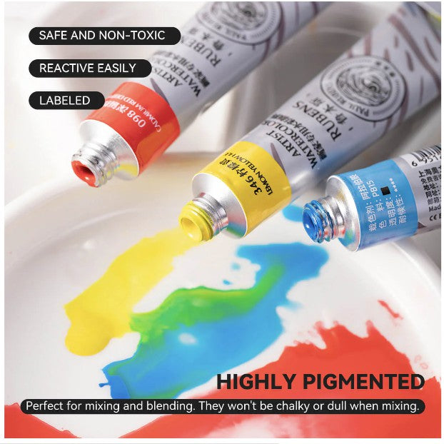 Paul Rubens transparenter Aquarell Farben "Qiaomei", 12 ml Tube