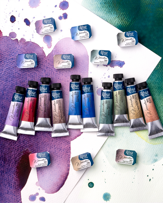 Rosa Gallery Granulierende Aquarellfarben, 10 ml Tube