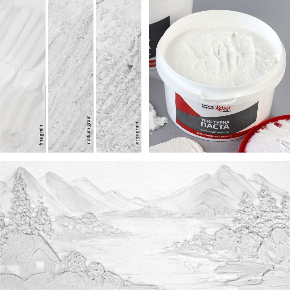 Rosa Gallery Texture Paste, 500 ml