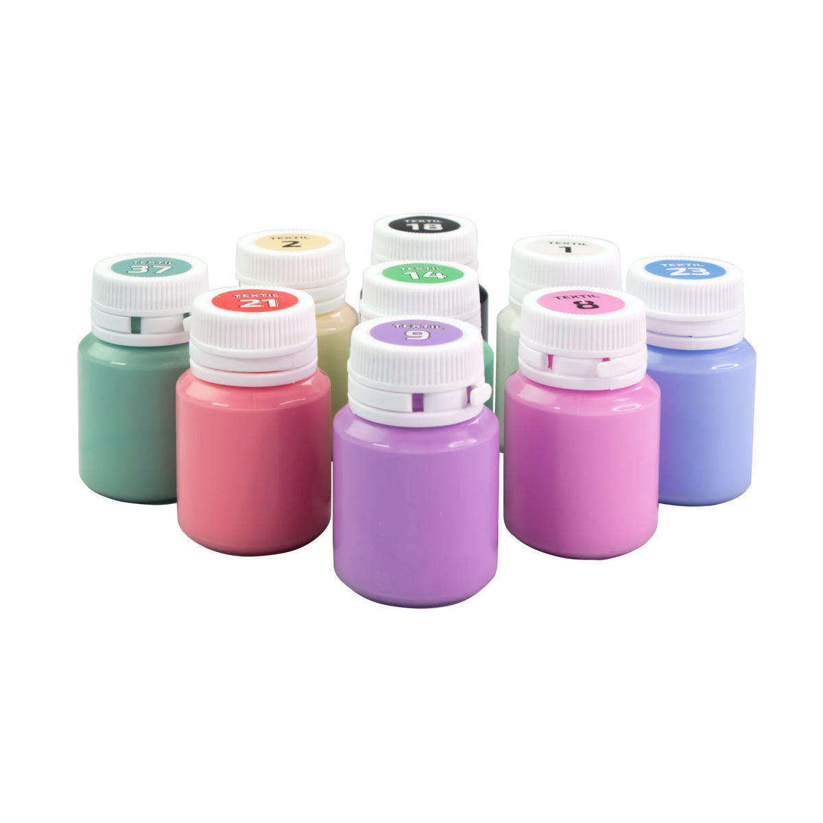 Rosa Talent, Acryl pastell Farben für Stoff/Textile Set Unicorn,  9*20 ml