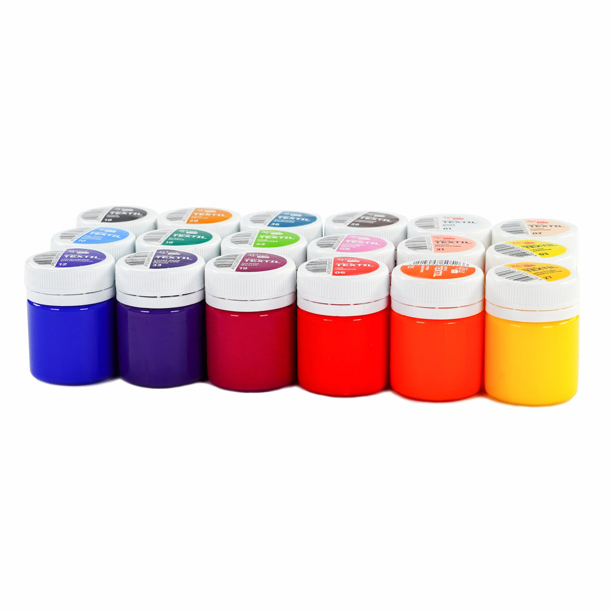 Rosa Talent, Acryl Farben für Stoff/Textile Set   18*20 ml