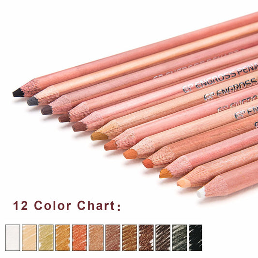 NEW Haut Tone Künstlirische Pastellstifte 12 Farben Set