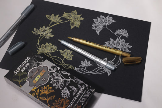 Superior Silber & Gold Creative Marker