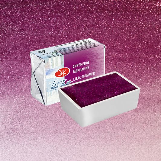 White Nights Shimmer / Glow /Flare Aquarellfarbe, 1/1 Voll Napf, 2,5 ml