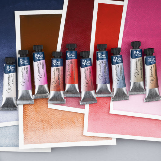 NEU 2026 Aquarell Rosa Gallery Extra Fine Aquarellfarben 9 Farben 10 ml Tube