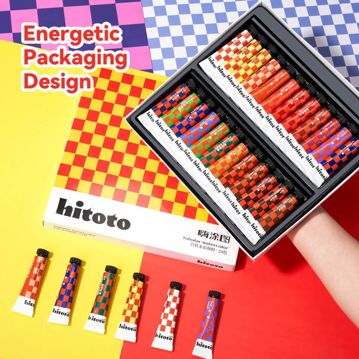 NEU, Paul Rubens Hitoto Studio Aquarell 24 Farben Set, 12 ml Tube
