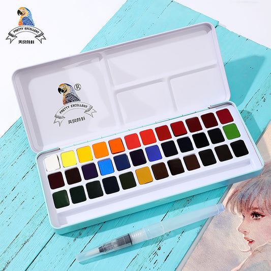 NEU, Paul Rubens Meiliang Studio Aquarell 36 Farben Set, Metallkasten+Pinsel