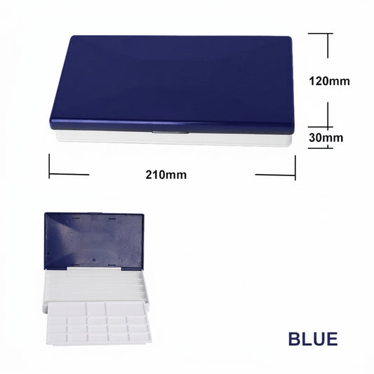NEW Kunstoff Leer Malkaste, Blaue