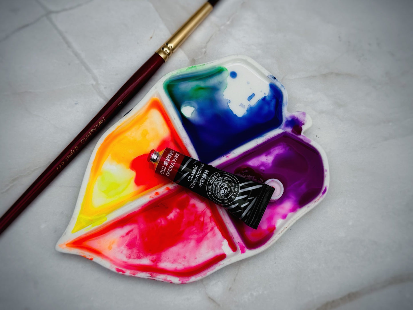 Paul Rubens Opera Leuchtenden, fluoreszierenden Aquarell Farben , Dot-Karte