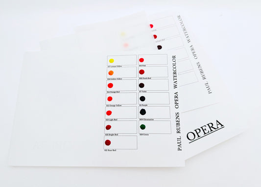 Paul Rubens Opera Leuchtenden, fluoreszierenden Aquarell Farben , Dot-Karte