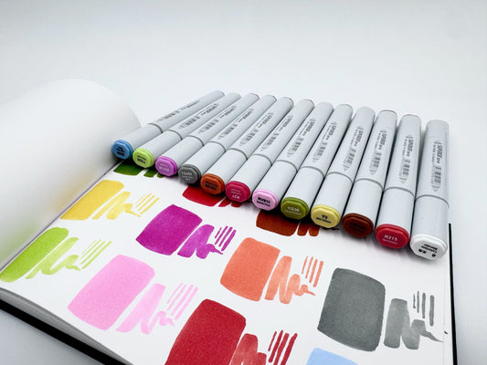NEU, Superior Kunstlerische alhogolbasierte Marker, 12 Farben Botanica Color Set, Double side