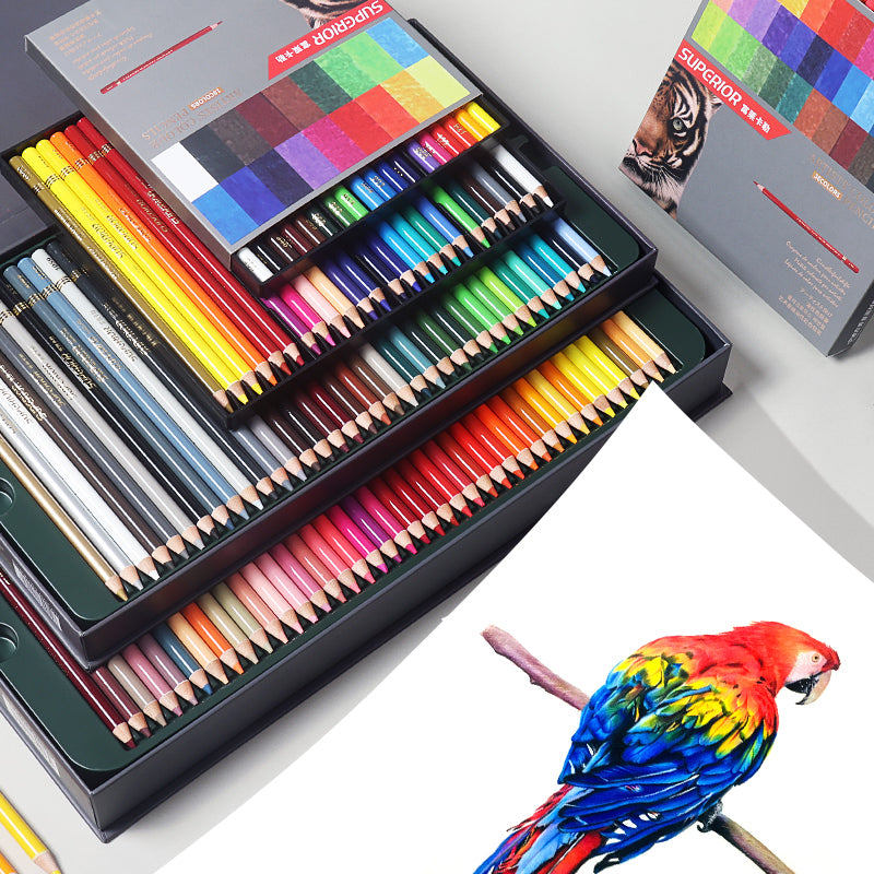Superior Künstlerische Aquarellstifte 48 Farben Set, Karton Packung
