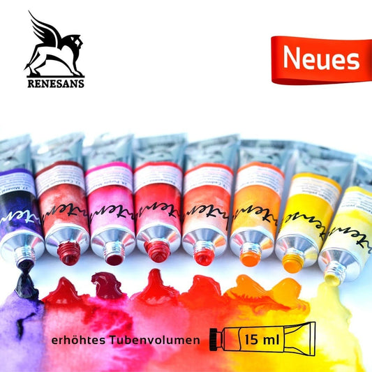 Renesans Extra-Feine Intense Wasser Aquarellfarbe 15 ml Tube, 1 Gruppe