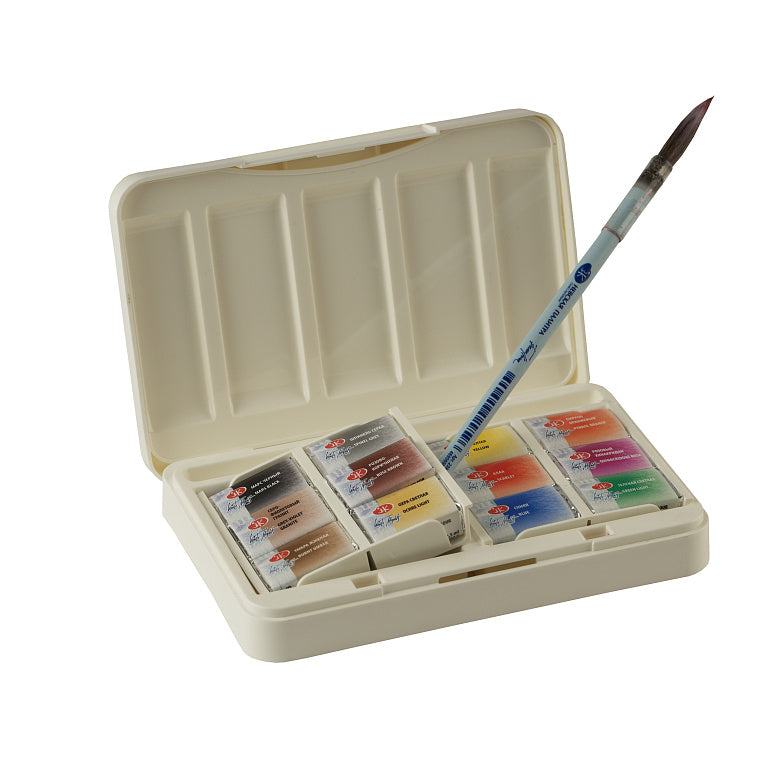 NEU!!!White Nights Aquarell 12 Farben Set "Die Tiermalerei" Kunstoffkaste