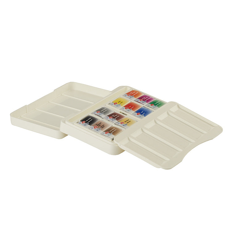 NEU!!!White Nights Aquarell 12 Farben Set "Die Tiermalerei" Kunstoffkaste