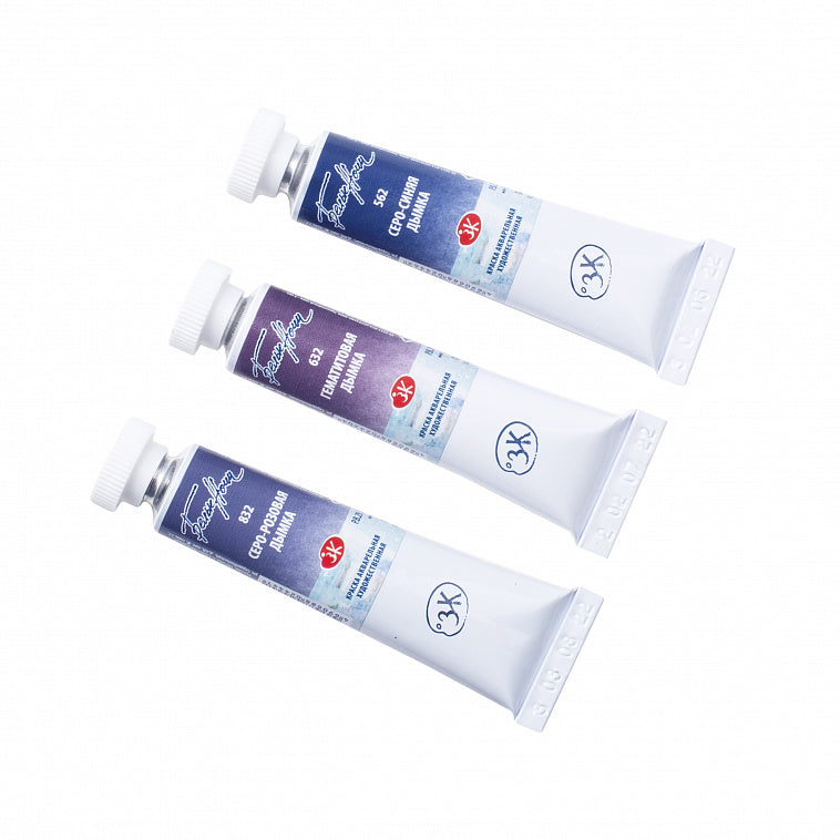 White Nights Granulation Aquarell 3 Farben Set "Der Weltraum", Tube