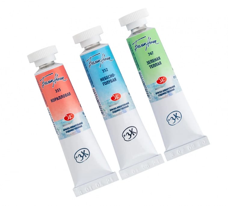 White Nights Pastell Aquarell 3 Farben Set N2, Tube