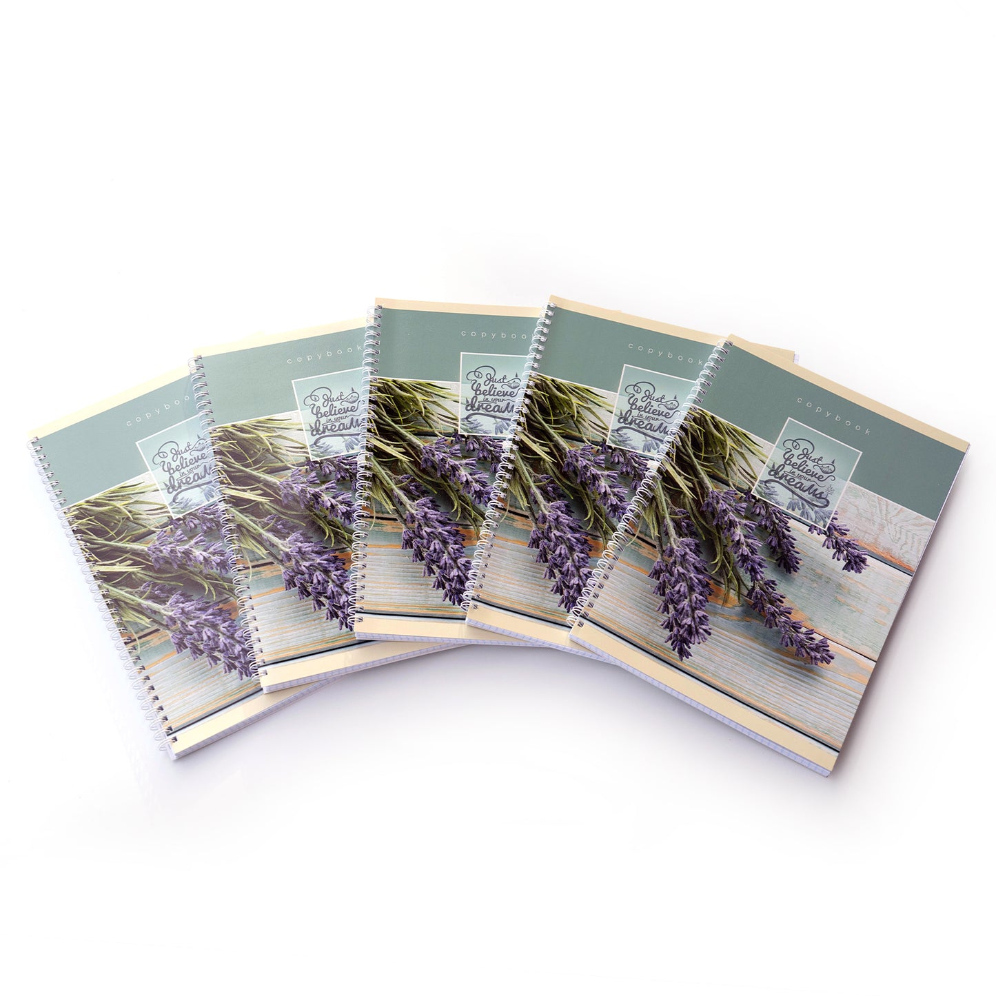 Schulhefte "Lavender", A4, 80 Blätter, Spiral Bindung