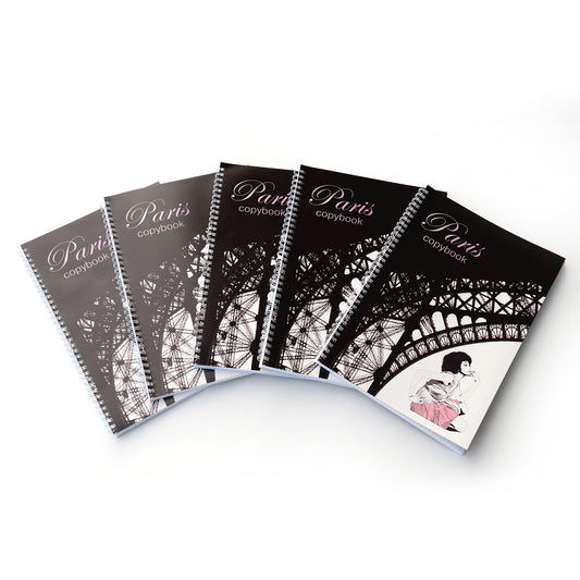 Schulhefte "Paris", A4, 80 Blätter, Spiral Bindung