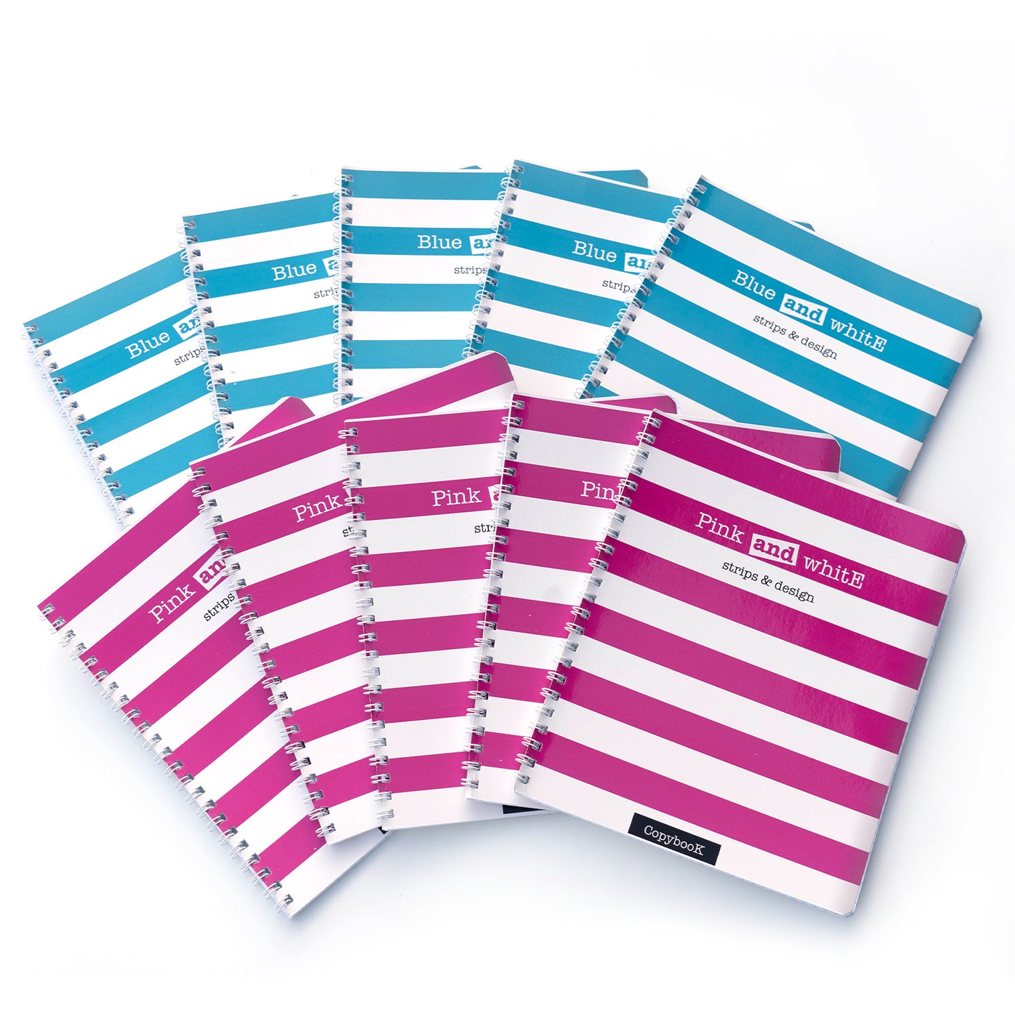 Schulheft "Stripes", 16х20cm , 60 Blätter, Spiral Bindung